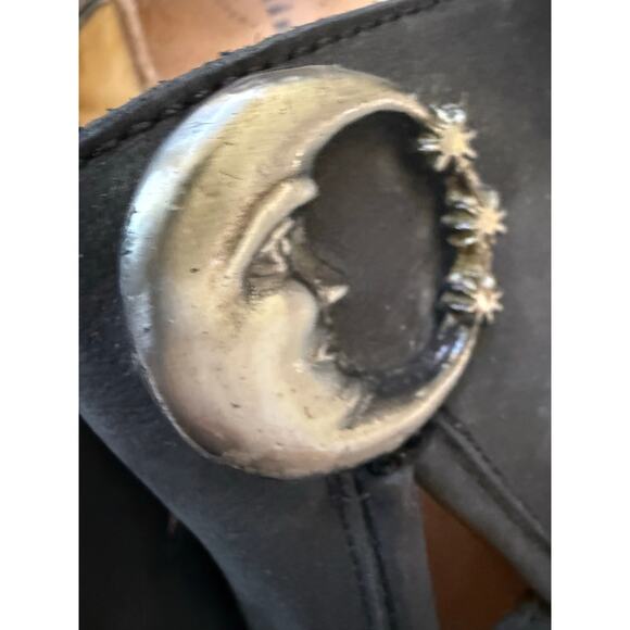 Think! Black leather Kirk sole sandal womens 10.5 - Picture 5 of 9